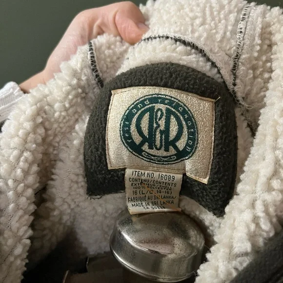 Vintage Green Fleece and Sherpa Jacket - Picture 4 of 4